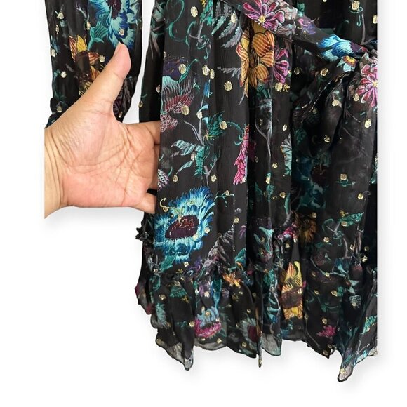 Ulla Johnson Anais Dress in Black Iris,   Size 0, ‎ Silk  New with tags - Picture 12 of 16